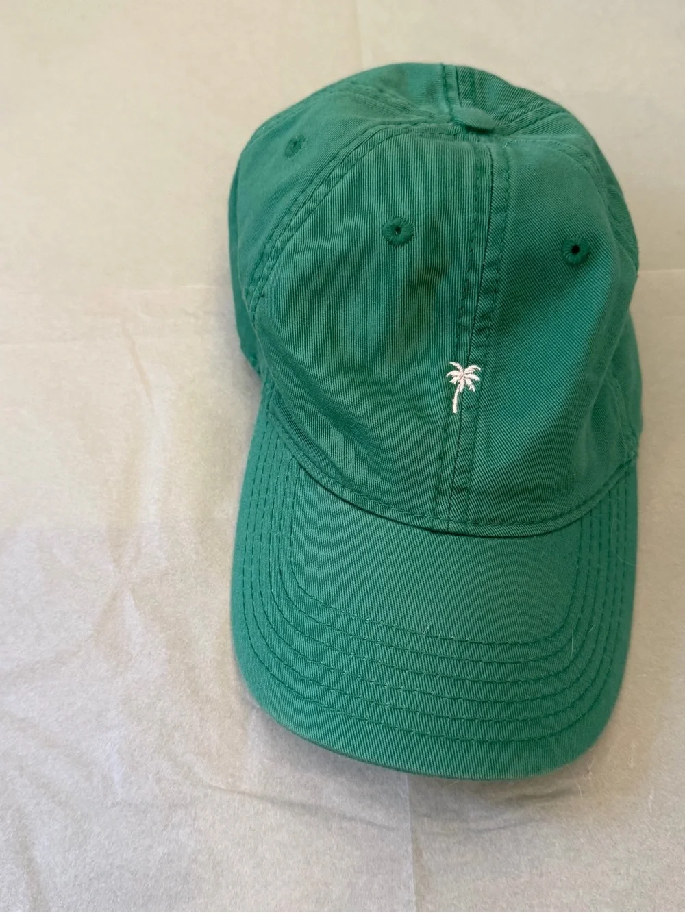 Green Palm Embroidered Baseball Cap